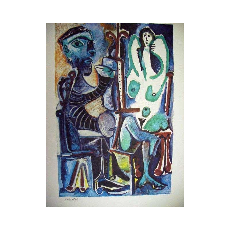 PABLO PICASSO - Le peintre et son modèle