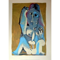 PABLO PICASSO - Sitzende nackte Frau