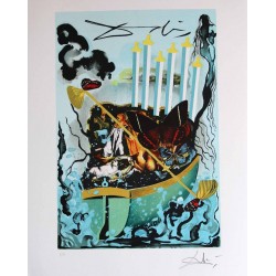 SALVADOR DALI - Tarot, six of swords