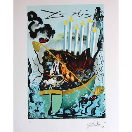 SALVADOR DALI - Tarot, sechs Schwerter