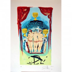 SALVADOR DALI - Tarot, three of cups
