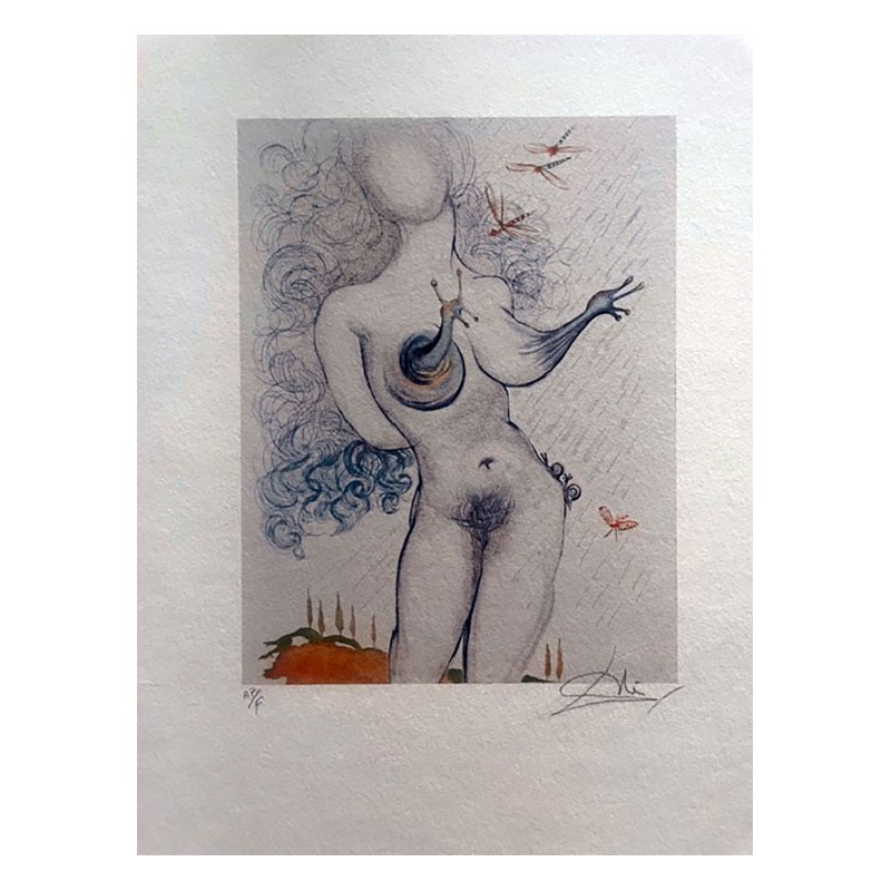 SALVADOR DALI - Dali illustrates Casanova, snail breasts