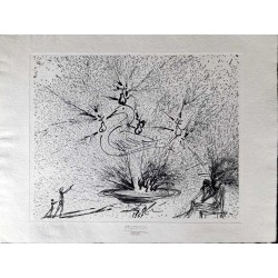 SALVADOR DALI - Cygne et poires