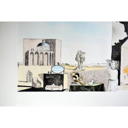 SALVADOR DALI - Suburbs of the paranoiac-critical town