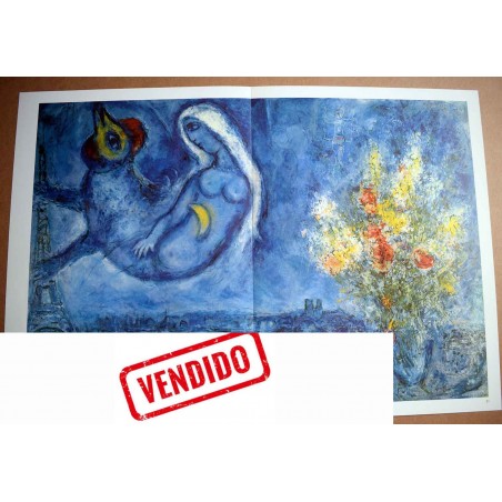 MARC CHAGALL - Litografia original DLM