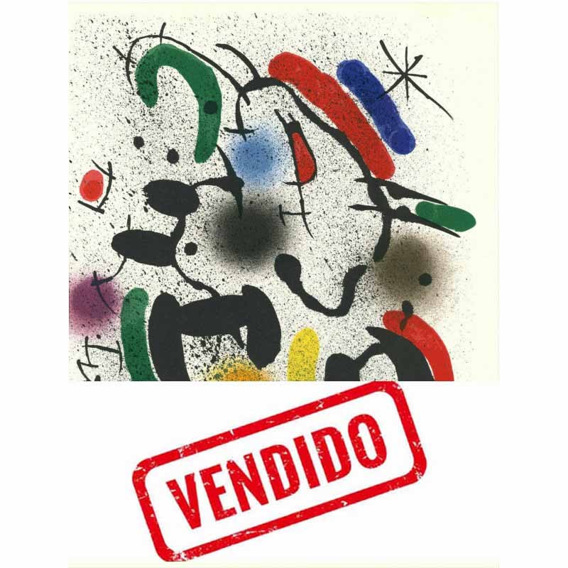 JOAN MIRO - Litografia original VI
