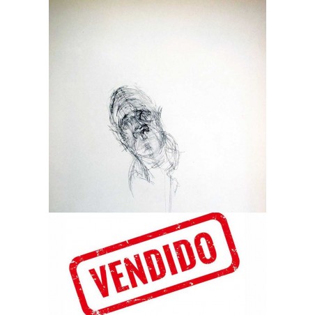 Giacometti - Litografia original Derriere le miroir - 1971