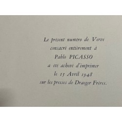 PABLO PICASSO - Cabeza de Fauno  II. Revista Verve nº 19-20