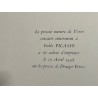 PABLO PICASSO - Cabeza de Fauno  III. Revista Verve nº 19-20