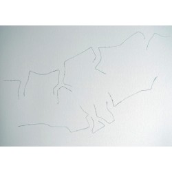 EDUARDO CHILLIDA Litografia original, 2001. 40 x 30 cm.
